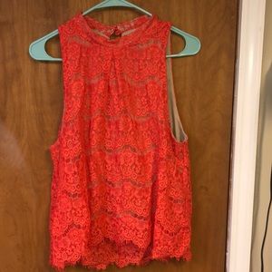 Large Coral Dress Tank from Love, Fire